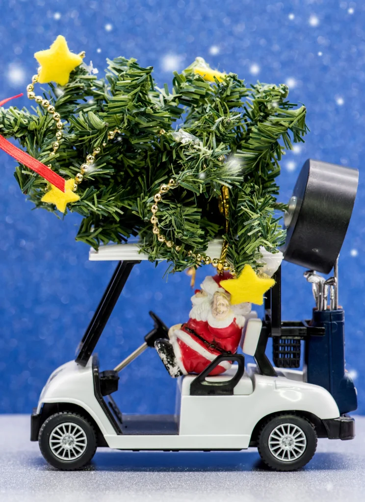 Christmas Tree on Wheels
