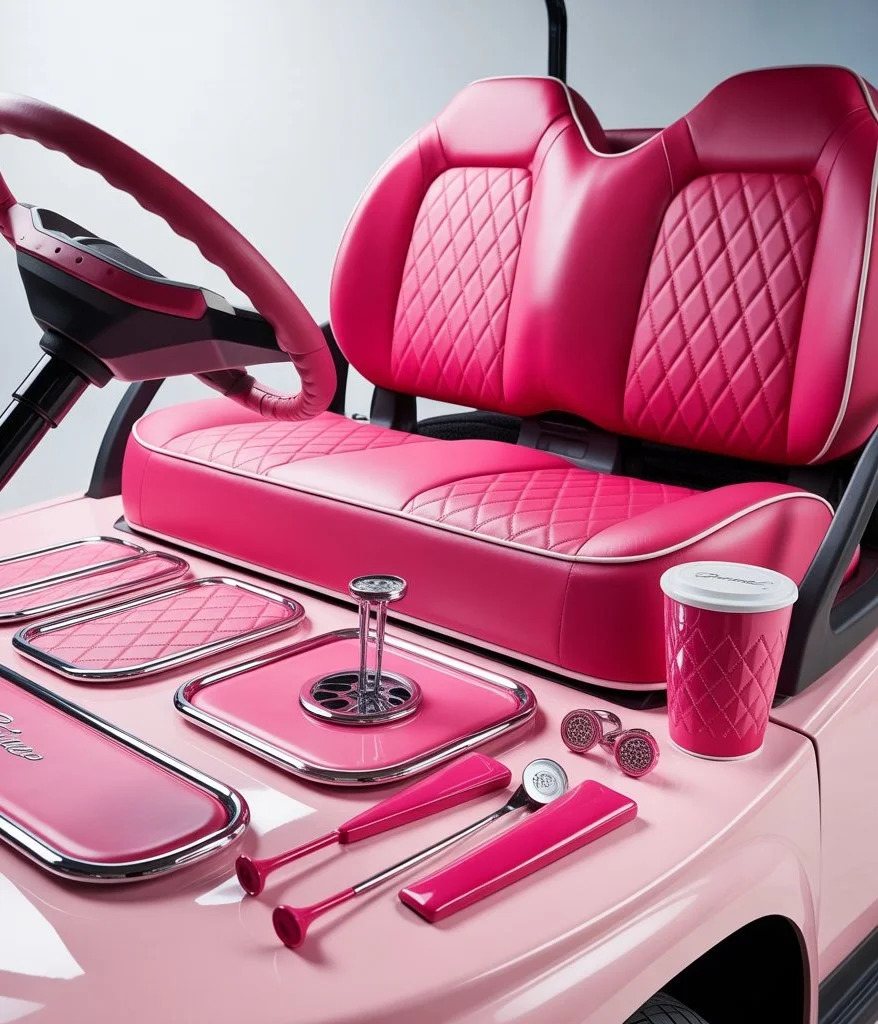Pink Golf Cart Accessories