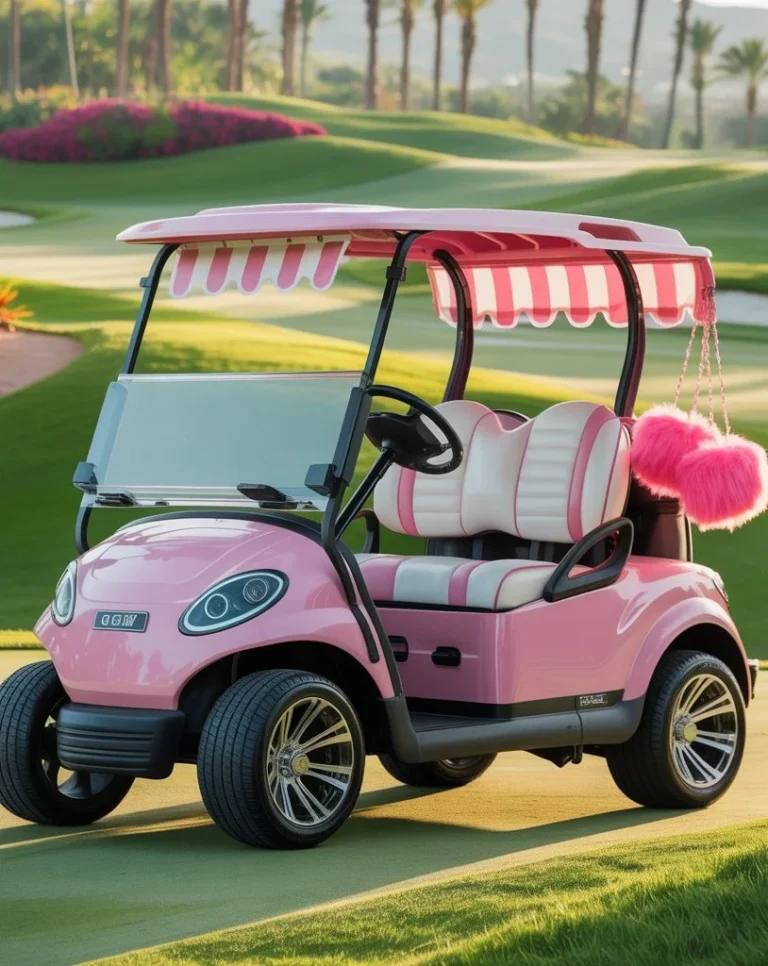 Pink Golf Cart Ideas