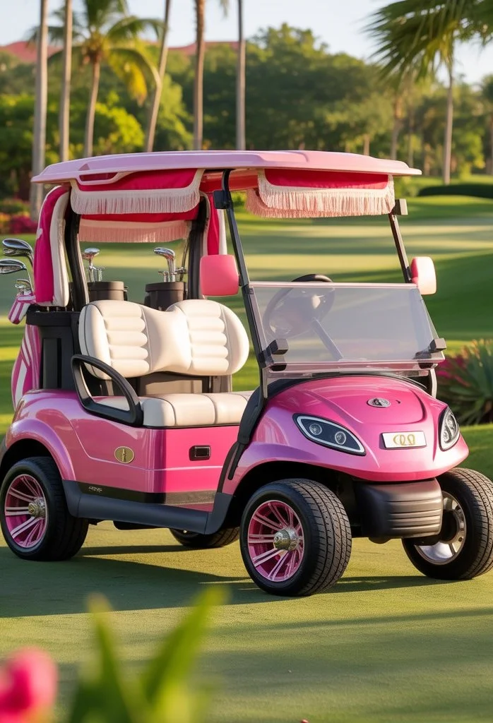 Pink Golf Carts
