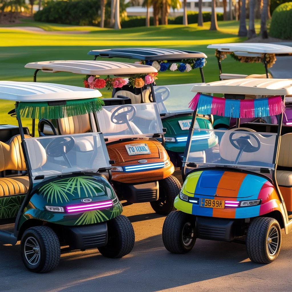 Top Golf Cart Decorating
